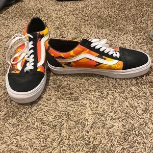 Orange Camo Old School Vans
